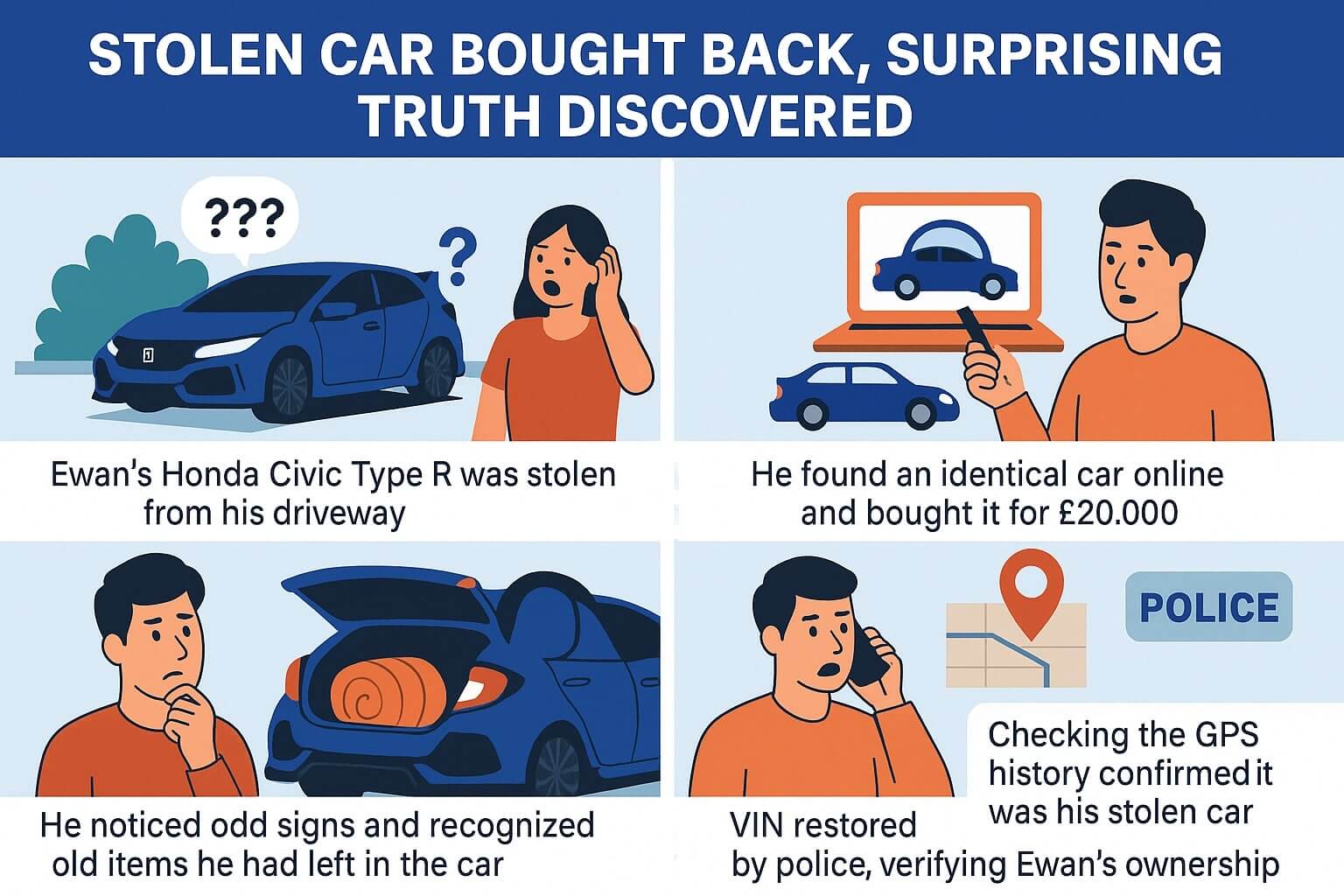  Man Buys Back His Own Stolen Car by Accident