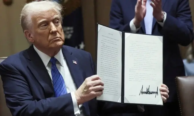President Donald Trump has signed