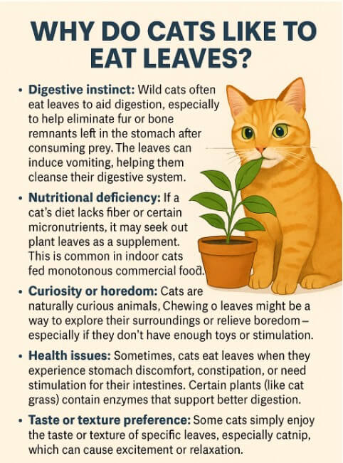 Why Do Cats Like to Eat Leaves?